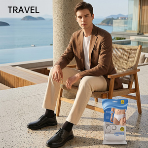 Paquete de 4 Calzoncillos de Viaje para Hombre, Tela Ultrasuave, Transpirable, Tipo Malla de Poliéster, Ahorro de <span class=keywords><strong>Espacio</strong></span>, Empaque Plano - Product Image 4