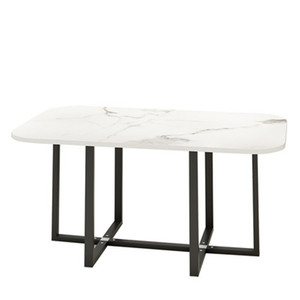 Petite table de conférence 6 personnes longue table simple moderne rectangulaire salle à manger réunion négociation bureau réception table et chaise - Product Image 1