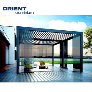 Popular Pavilion Muebles de jardín Techo de doble capa Jardín al aire libre Kit de pérgola de aluminio Patio - Product Image 6