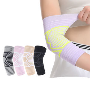 Soporte de Codo Deportivo con Logotipo Personalizado al por Mayor, Manga de Compresión Tejida en 3D, Protector Transpirable para Gimnasio, Tenis, Entrenamiento Físico - Product Image 2