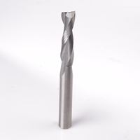 Fraise à compression spirale en carbure monobloc personnalisable OEM/ODM, à double tranchant robuste et queue épaisse pour usinage CNC
