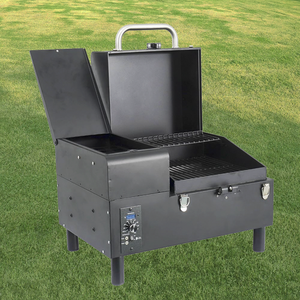 เตาบาร์บีคิวแบบใช้เม็ดไม้ขนาดเล็กสำหรับสวนกลางแจ้ง รุ่น <span class=keywords><strong>Beefmaster</strong></span> พร้อมตัวควบคุม PID แบบ WIFI รุ่นอัพเกรด 3.0 สำหรับการตั้งแคมป์และการทำอาหาร - Product Image 4