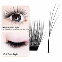 Cils en bande 4D noirs, effet velours, à fleurs, denses, faits main, sans cruauté, effet naturel, pour maquillage quotidien, fêtes et scène