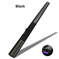 Autres briquets et accessoires pour fumer coupe-vent USB Rechargeable électrique Long barbecue briquet