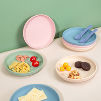 Assiette à vaisselle en silicone pour bébé Assiette à dîner pour enfants