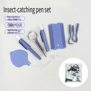 Pet chải chuốt sản phẩm bút hình dạng Tick nhíp Pet FLEA DOG Puppy mèo loại bỏ Mite Tick Remover acari Tick loại bỏ <span class=keywords><strong>Kit</strong></span> - Product Image 1