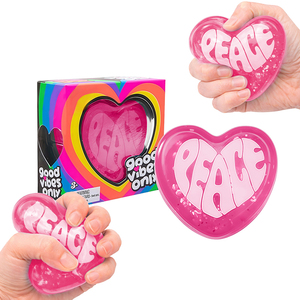 Jouet musical en forme de cœur à presser, jouet anti-stress à récupération lente, jouet à presser portable 4x4x5cm unisexe pour 0-24 mois - Product Image 6