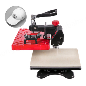 OEM and ODM Red 8 in 1 Heat <b>Press</b> Machine 360 Degree 12x15 Swing Away Design - Product Image 5
