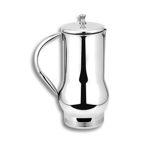 Pichet classique en acier inoxydable haute capacité 2L durable et résistant à la rouille avec bec verseur facile à verser pour le stockage de l'eau en plastique en toute occasion - Product Image 3