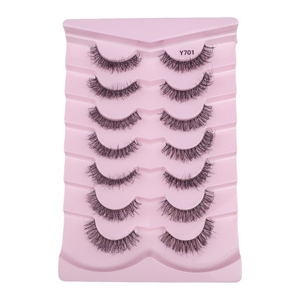 Cils en Faux Vison Effilés et Volumineux, 7 Paires de Faux Cils pour Maquillage, Extensions Réutilisables, Modèles Beauté, Vente en Gros, Cils Entiers - Product Image 2
