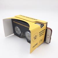 Lunettes convexe 3D de réalité virtuelle, Design personnalisé, impression Logo, 3D, en carton, Google V2, avec serre-tête, 2021 unités, 2.0