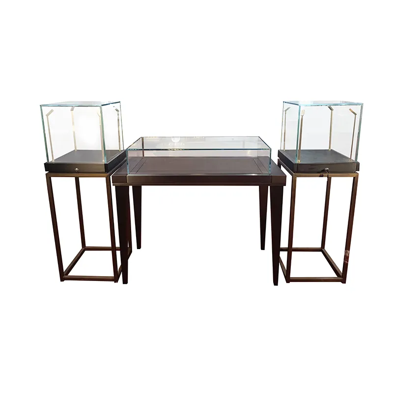 SUNDO Luxury Jewellery Shop Counter Design Sales Table Jewelry Shop Furniture Jewelry Display Cabinet Showcase