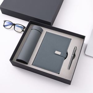 Premium <b>Office</b> Business <b>Gift</b> Set Contains Stainless Steel Vacuum Insulated Notebook Silk Screen Printed Smooth Writing Signature - Product Image 3