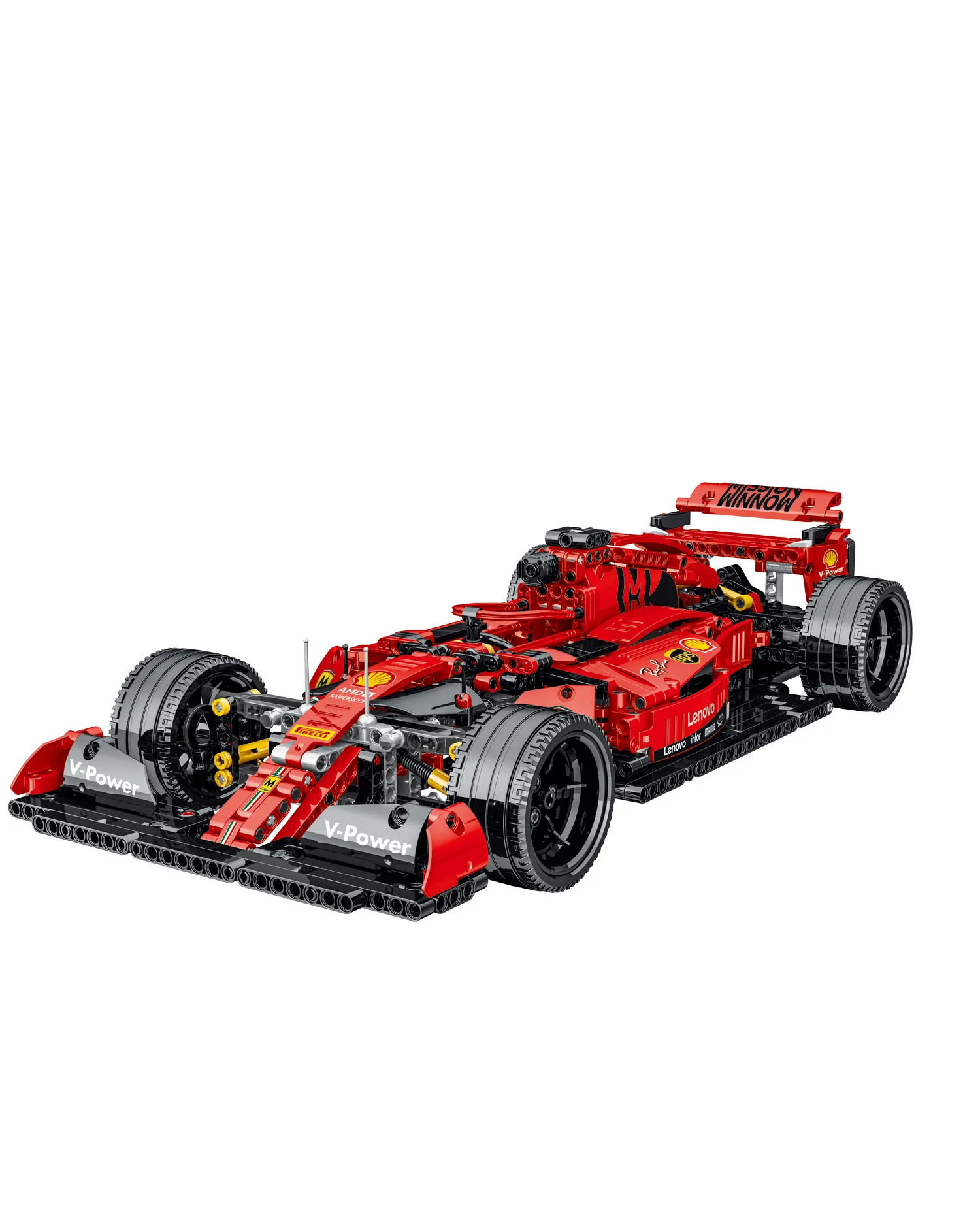 3D DIY RC F1รุ่นบล็อกชุดของเล่นอาคารบล็อก Ferraried สำหรับเด็ก