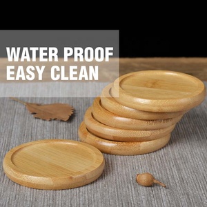 Water Proof Glass Ceramic <strong>Cup</strong> <strong>Holder</strong> Bar Accessories Beer Coffee <strong>Tea</strong> Mug Mat Customized Round Shape Bamboo Coaster <strong>Cup</strong> <strong>Holder</strong> - Product Image 4