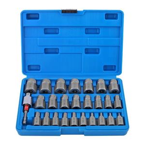 Hex Screw <b>Extractor</b> Set 27 Piece Metric Socket <b>Extractor</b> For Broken Rusted Stripped Screws <b>Nuts</b> Bolts Chromium Vanadium Steel - Product Image 1
