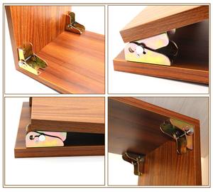 Khớp bản lề tự khóa 90 độ, chân bàn kim loại hiện đại mạ sắt, giá đỡ chân bàn cho bàn gấp bệnh viện khách sạn có thanh đỡ góc - Product Image 5