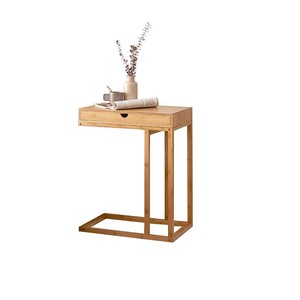 Minimalist bedside <b>table</b> with double drawers, suitable for home use, sofa, lazy computer desk, floor-standing coffee <b>table</b>. - Product Image 5