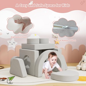12 Pièces Blocs de Jeu Modulaires Souples pour Enfants, Canapé pour Tout-petits, Construction de Fort, Jeu d'Escalade, Chambre d'Enfant - Product Image 6