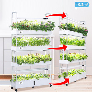 Kit de jardin hydroponique d'intérieur, éclairage LED intelligent <span class=keywords><strong>pour</strong></span> plantes, jardinière <span class=keywords><strong>pour</strong></span> cuisine, équipement d'irrigation et d'hydroponie, jardinière d'intérieur - Product Image 4