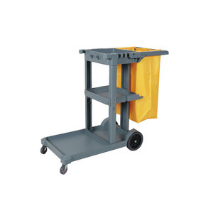 Jin Hong <b>Cleaning</b> Cart 4 Wheels Steel Frame Linen Cart Indoor Use - Product Image 3