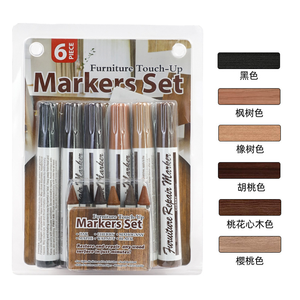 <span class=keywords><strong>Stylo</strong></span> de <span class=keywords><strong>retouche</strong></span> pour meubles en bois 6/10, pour réparer les rayures sur le bois et les stylos de remplissage, adapté à la restauration du bois dur - Product Image 2