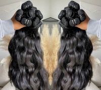 Vente en gros de cheveux humains, lots de cheveux brésiliens, cheveux humains de couleur naturelle, extensions