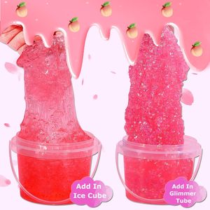 CHENXI Jelly Cube Slime Transparente, Cristalino, No Tóxico, con Dijes Personalizados, Juguete Antiestrés de Colores, Slime Crujiente - Product Image 2