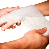 Pansement en gaze médicale 100 % coton de haute qualité, non stérile, certifié CE, pour le soin des plaies