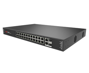 Switch PoE non géré 24 ports 100M + 2 ports TP/SFP 1000M avec multiplexage optique et électrique pour liaison montante - Product Image 3