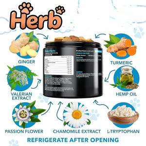 Golosinas para Perros con Sabor a Pato y Carne de Res, para Aliviar la Ansiedad y el Estrés, Marca Privada OEM/ODM, con Cáñamo, Masticables, para la Relajación de los Perros - Product Image 4