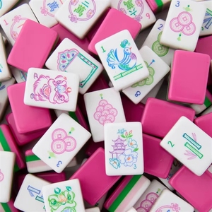 Fichas de Mahjong <span class=keywords><strong>Amara</strong></span>, Acrílicas, Estilo Judío Americano, Juego de 164 Piezas, en Stock - Product Image 4