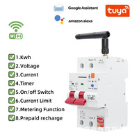 Interrupteur intelligent Wi-Fi FY850 avec contrôle par application, détection de fuite, haute puissance, ABS+PC blanc pour la maison