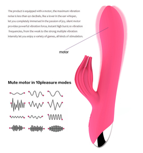 Venta al por mayor Gran oferta vibrador de doble oscilación punto G impermeable recargable silicona consolador forma de pez dorado vibrador para mujer - Product Image 6