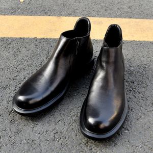 Zapatos de Hombre de Cuero Genuino Hechos a Mano Personalizados, Transpirables, Antideslizantes, Versátiles, Clásicos, Estilo Británico, para Negocios, Otoño - Product Image 6