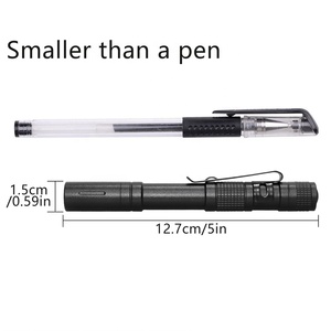 Mini <span class=keywords><strong>lampe</strong></span> torche médicale en alliage d'aluminium, portable, porte-stylo, petite <span class=keywords><strong>lampe</strong></span> électrique jaune, lumière blanche double, <span class=keywords><strong>lampe</strong></span> stylo - Product Image 3