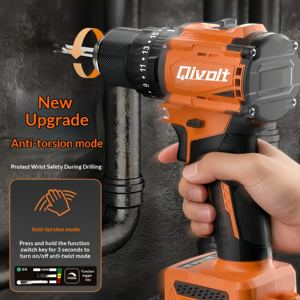 Ensemble de perceuses sans fil 16V avec batterieet chargeur, vitesse variable, Led intégrée, perceuses polyvalentes pour le forage et le vissage électriques - Product Image 5