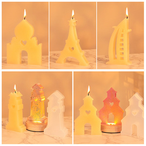 Construcción aromaterapia vela Torre <span class=keywords><strong>Castillo</strong></span> vela faro casa yeso péndulo Decoración - Product Image 2