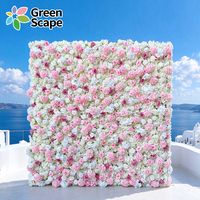 Panneaux muraux de fleurs artificielles réalistes en soie pour la décoration intérieure