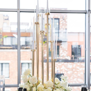A-CH1-3 Wedding clear <b>Candlestick</b> <b>Glass</b> Table <b>Candlesticks</b> Crystal <b>Candlestick</b> Candle Holder for Event Table Decoration - Product Image 6