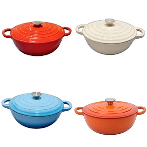 Olla de <span class=keywords><strong>Hierro</strong></span> <span class=keywords><strong>Fundido</strong></span> Premium Health de 26 cm, Antiadherente, Esmaltada, con Doble Asa, Olla de <span class=keywords><strong>Hierro</strong></span> <span class=keywords><strong>Fundido</strong></span> Comercial - Product Image 1