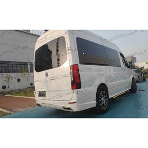 Per Benz <span class=keywords><strong>Sprinter</strong></span> W906 <span class=keywords><strong>W907</strong></span> W910 2018-2020 Kit Carrozzeria Stile AMG Include Paraurti Posteriore con Minigonne Laterali Pannelli Porta e Terminali di Scarico - Product Image 6