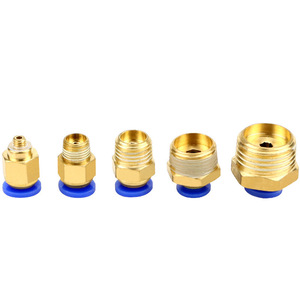 ข้อต่อลมแบบเร็ว DDE Dade Pneumatics Brass PC ขนาด 4 มม. 6 มม. 8 มม. 10 มม. 12 มม. แบบตรง สำหรับชิ้นส่วนระบบนิวเมติก - Product Image 1