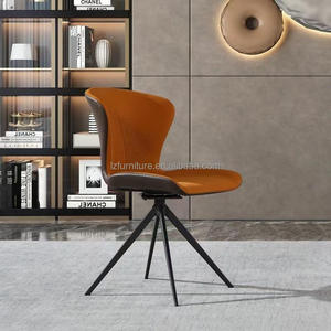 Sillas de Comedor Giratorias Modernas y Ergonómicas de Lujo, Muebles de Restaurante de Cuero Sintético Duradero de Alto Rendimiento - Product Image 3