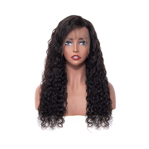 Hot sale 12A remy brazilian virgin invisible 180% 150% nature wave lace front wig with baby <span class=keywords><strong>hair</strong></span> - Product Image 1