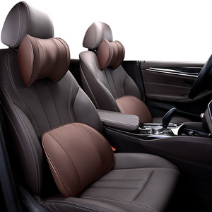 Coussin de soutien arrière de <span class=keywords><strong>voiture</strong></span> ergonomique en mousse à mémoire de forme et ensemble d'oreiller de siège d'appui-tête de <span class=keywords><strong>voiture</strong></span> - Product Image 1