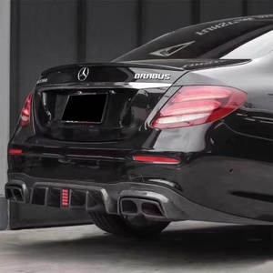 สำหรับ E W213 2016-2019 สไตล์คาร์บอนไฟเบอร์  ลิ้นกันชนหลัง  ดิฟฟิวเซอร์หลัง - Product Image 6