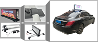 Écran LED double face pour toit de voiture/taxi Jode Outdoor P2.5 P3, haute luminosité, étanche, affichage vidéo publicitaire mobile