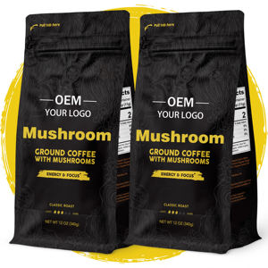 Private Label Biologische Instant Biologische Paddenstoelenmengsel Koffie-extract Poeder Reishi Leeuwenmanen Paddenstoelen Koffiepoeder - Product Image 1