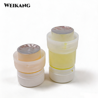 Bouchon en plastique personnalisé avec logo pour distributeur de poudre, compartiment intérieur de rangement séparé, pour bouteille de poudre de fruits, matcha ou boisson